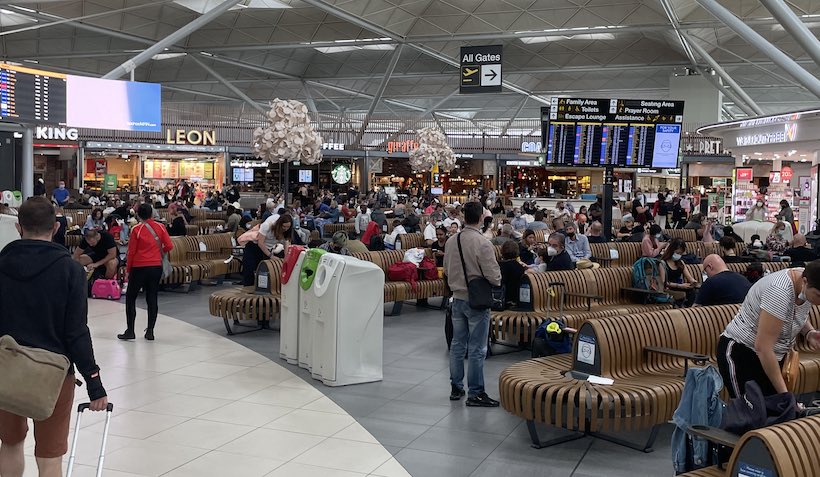 Departures Hall at Stansted Airport During the Pandemic