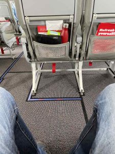 Leg Room on Play Airlines Flight to Iceland