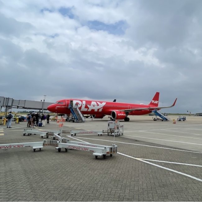 Play Airlines On The Tarmac at Stansted Airport