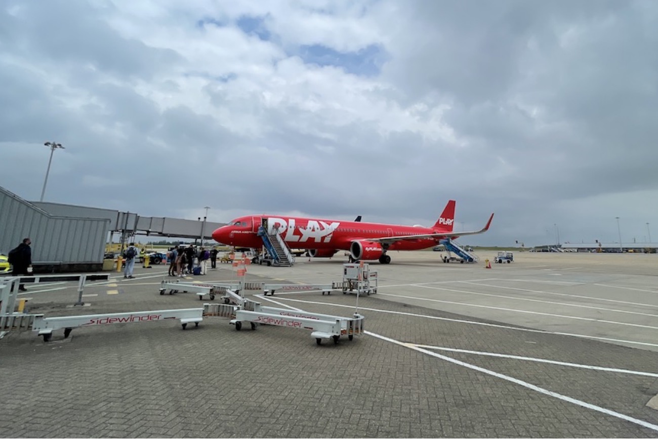 Play Airlines On The Tarmac at Stansted Airport
