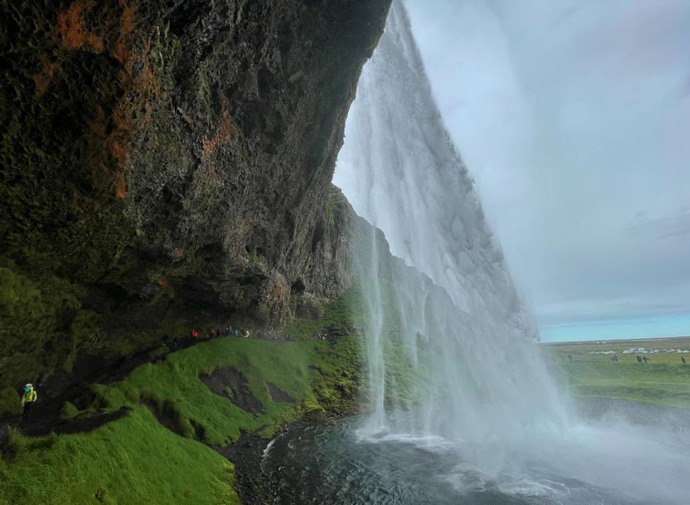 Seljalandsfoss Waterfall Iceland Inside 3
