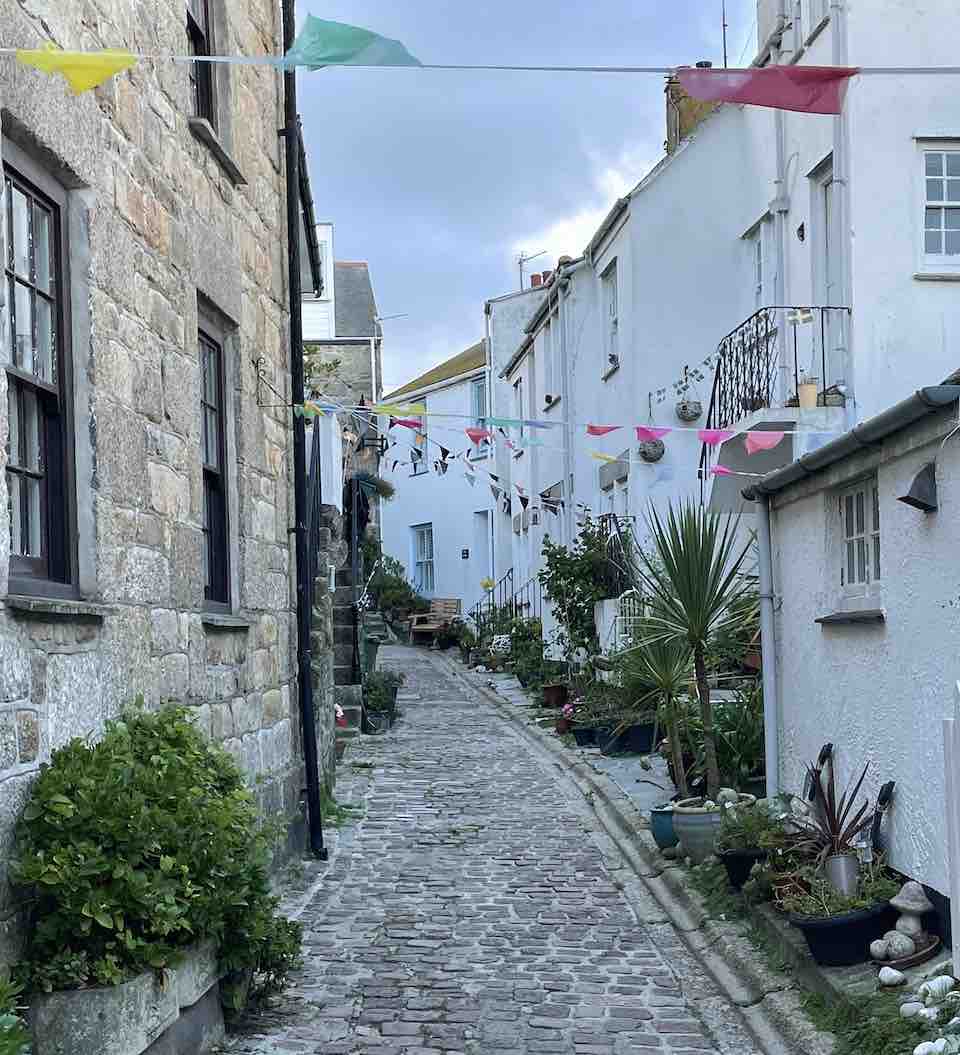 Cobbled Streets of St Ives Cornwall